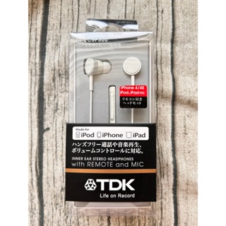 全新免運 日本 東電化 TDK TH-ECSP300 高質感 立體聲 線控 耳機 3.5mm 白色