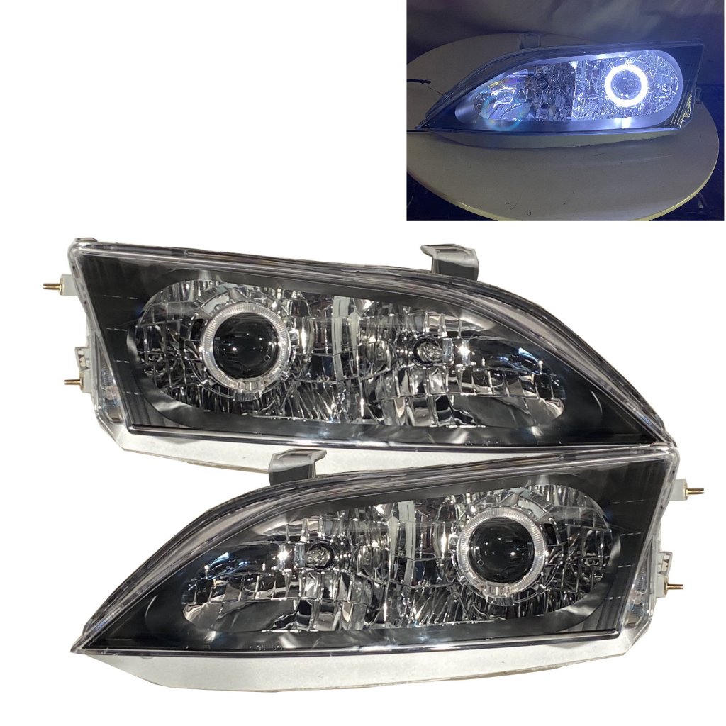 卡嗶車燈 適用於 LEXUS ES300 XV20 MK3 97-01 3D光圈 總成 魚眼大燈 電鍍/黑色 兩色 台製