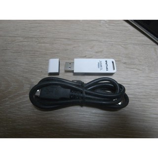 二手 TP-LINK TL-WN727N 150Mbps 11N USB無線網卡，QSS網路加密 USB延長線