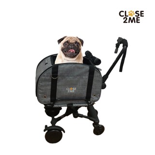 福利品~【雙寶神器】CLOSE2ME Easy Trailer輕便型 寵物推車 寵物提籃 戶外用品 狗貓都適用