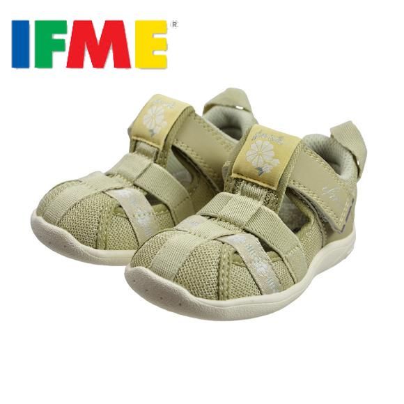 [現貨]IFME-排水系列 精緻米花-米黃色 日本機能童鞋 原廠公司貨 水涼鞋 涼鞋 玩水鞋