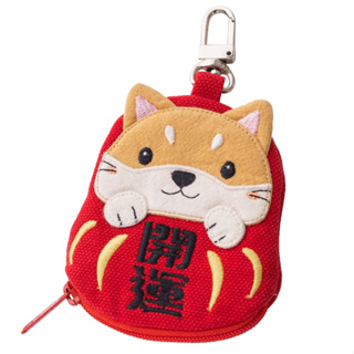 【Kiro貓】柴犬寶寶 拉鍊 拼布 吊飾/耳機/智慧型鑰匙收納【820271】