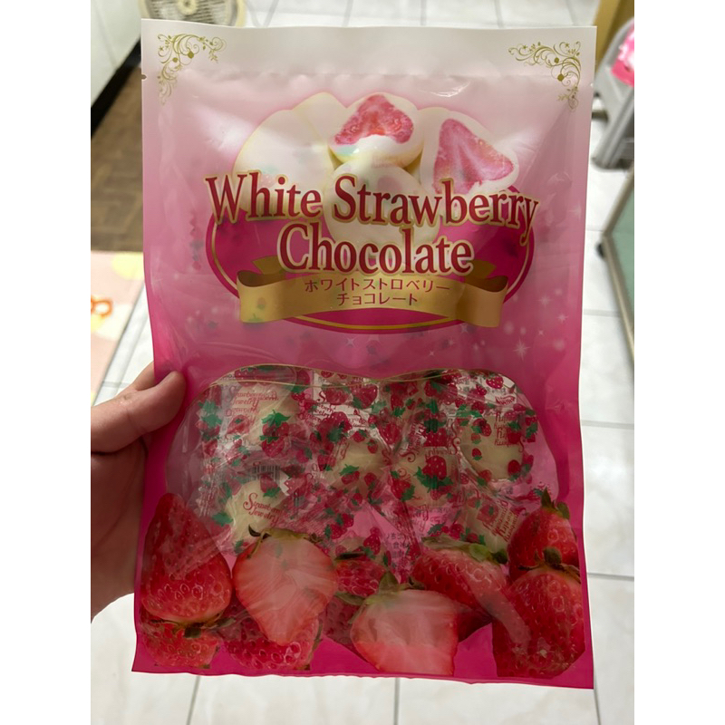 我最便宜日本 草莓白巧克力風味球 日本原裝進口 保證日本境內版