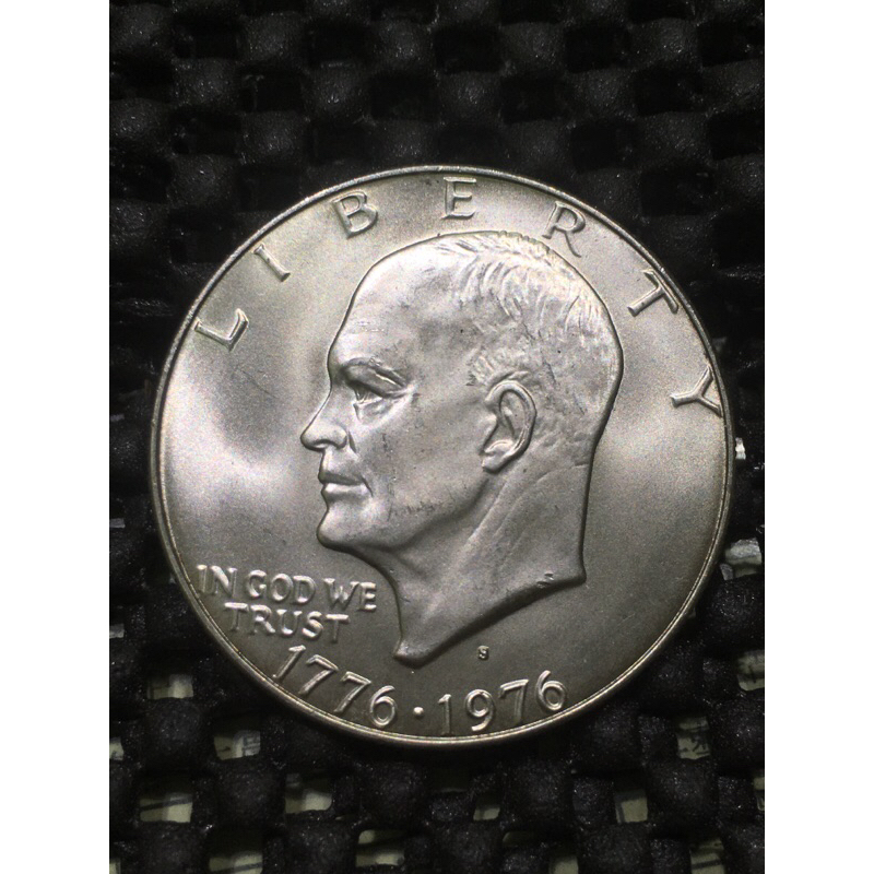 美國建國200週年 艾森豪1美元紀念銀幣 S記