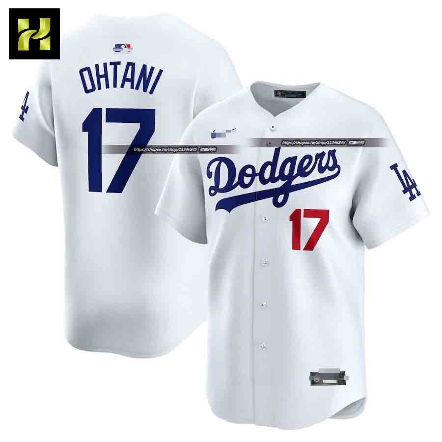 美職聯棒球服洛杉磯大谷翔平道奇Dodgers17號Shohei Ohtani球衣運動服男裝