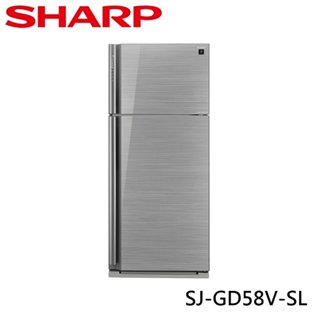 【SHARP夏普 】SJ-GD54V-SL 541L自動除菌離子變頻雙門鏡面冰箱 光耀銀