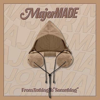 【MAJOR MADE】水晶絨連帽充氣頸枕