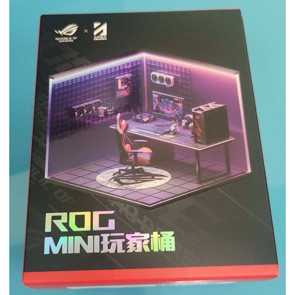ROG MINI玩家桶 盲盒(完全未拆封)+ROG MAGIC CUBE+方塊(已拆封)--兩件一便宜賣 不退了
