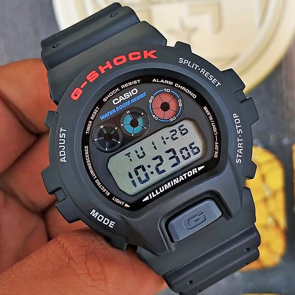 【WANgT】CASIO 卡西歐 G-SHOCK DW-6900-1 戶外旅行 極限運動 防震防水 多功能 電子錶 手錶