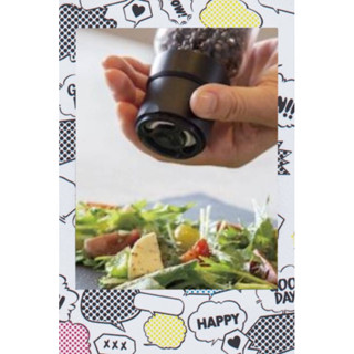 （日本好用小物）-玻璃王HARIO-簡約式胡椒、鹽巴玻璃研磨罐（黑）/芝麻研磨罐（白）【120ml】