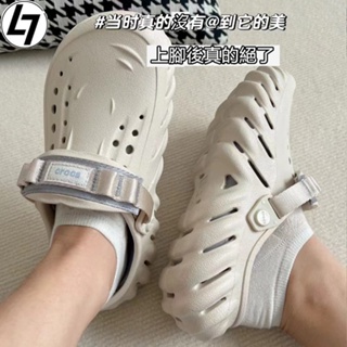 韓國代購Crocs ECHO CLOG 波波 洞洞鞋 布希鞋 拖鞋 水陸兩用 涉水沙灘鞋 露營 戶外 涼鞋聯名 男女涼鞋