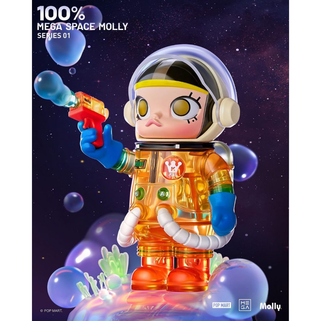 【QQ公仔物語】【AA215】【現貨】Popmart Space Molly系列 100% 一代 盒玩 單賣 果凍