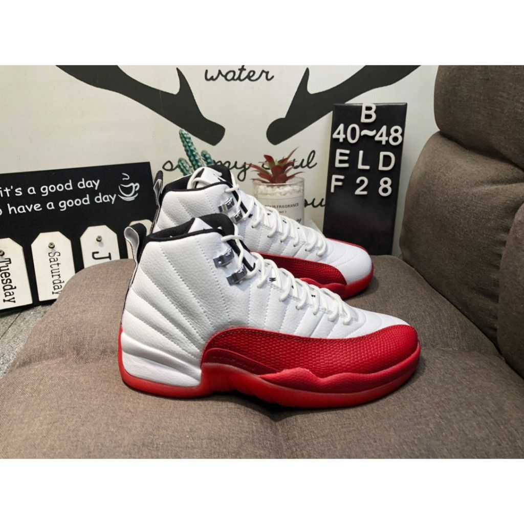 Air Jordan 12 Retro "Cherry"櫻桃耐磨透氣皮面復古運動籃球鞋CT8013-116