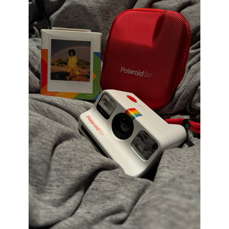迷你 拍立得 Polaroid Go 白色 + 原廠紅色保護殼 請詳閱說明