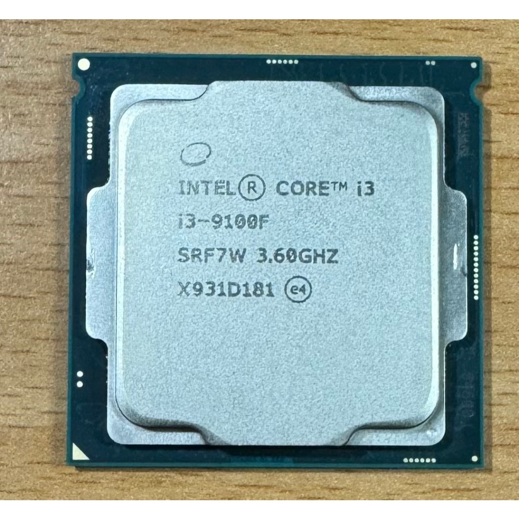 【平價賣場】Intel Core i3-9100F-1151腳位,中古良品(免運費)