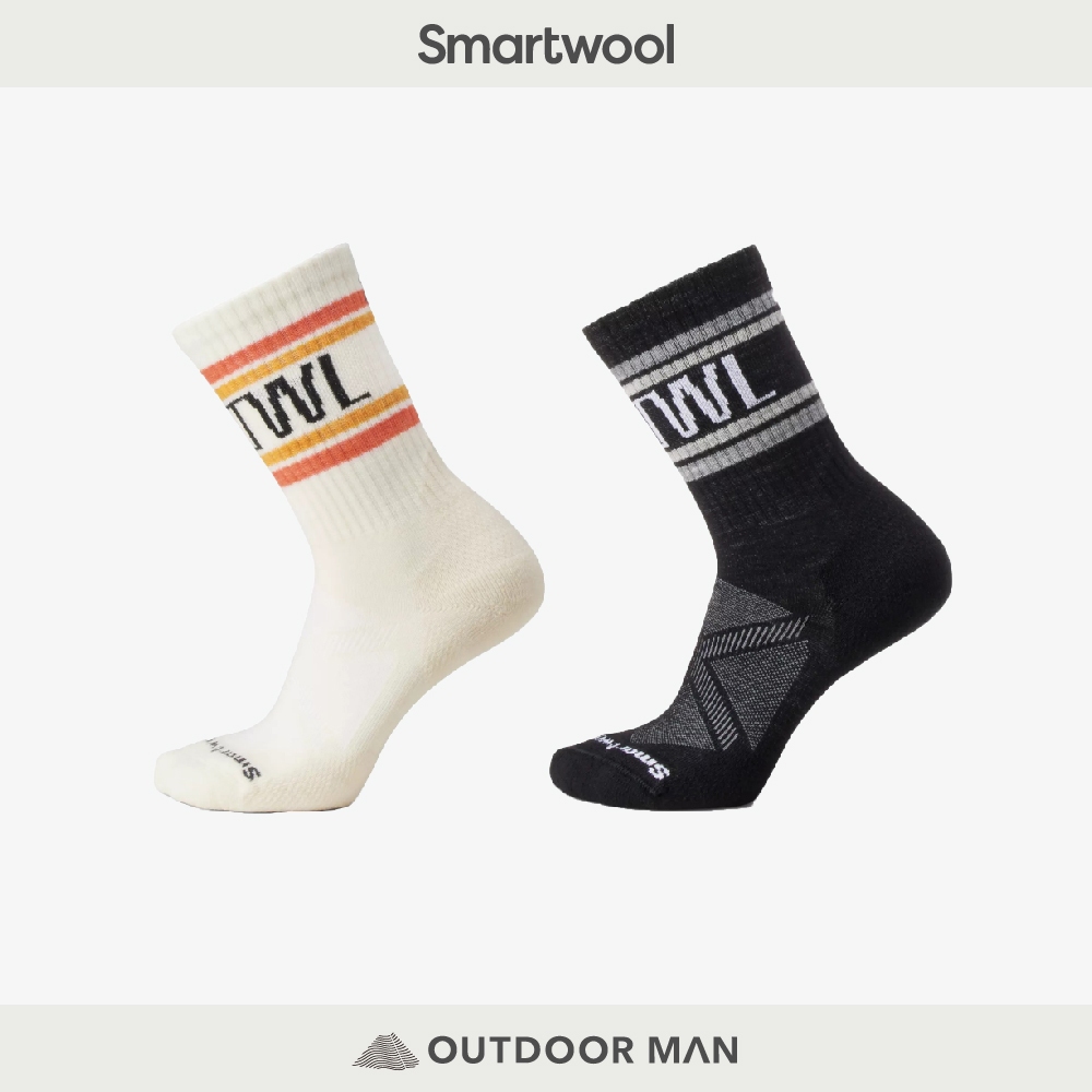 [SmartWool] 局部輕量減震條紋運動 中長襪-SMRTWL 復古條紋