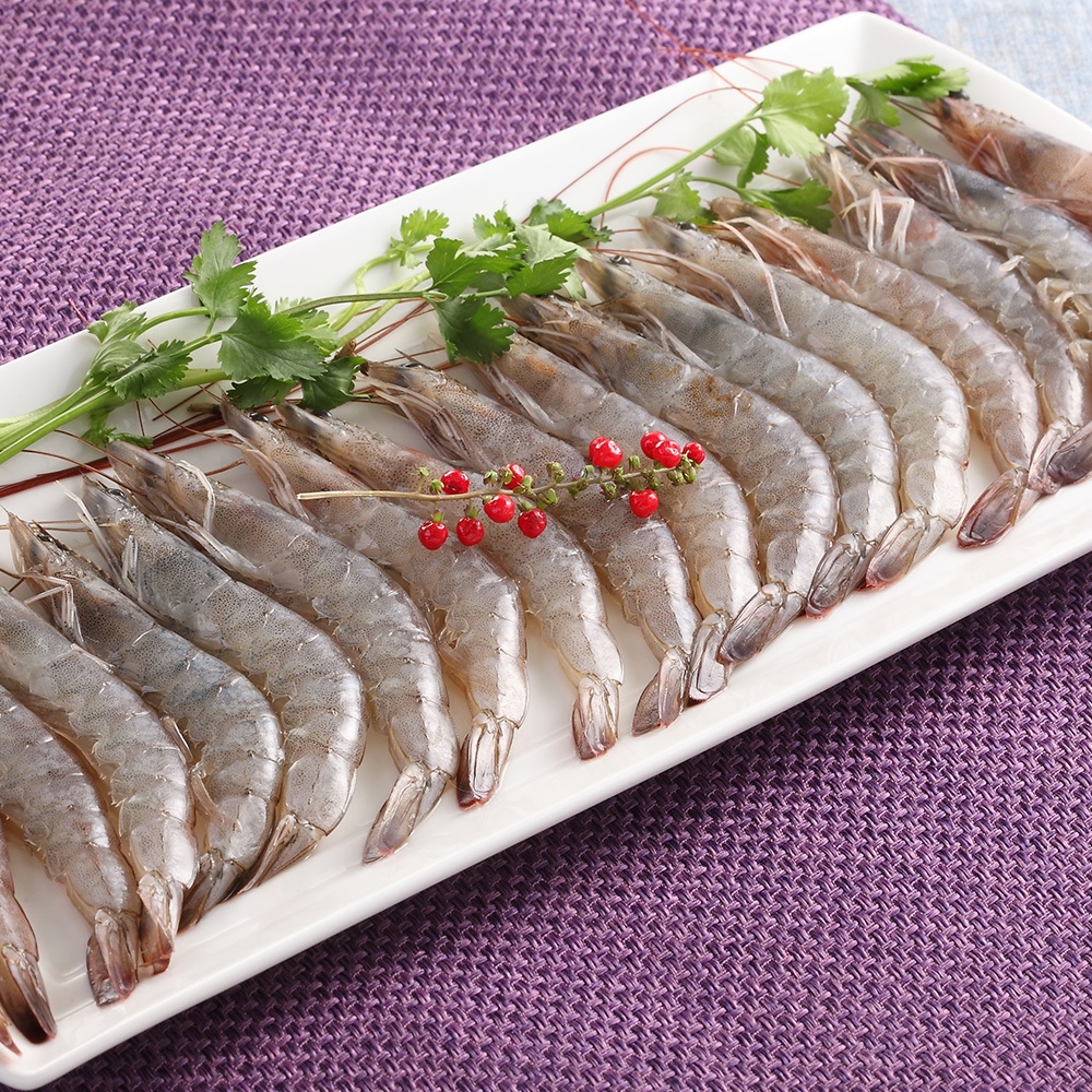 【八方行】白蝦(850g/盒)(含冰重)-蝦子/水產/海鮮
