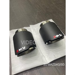 威德汽車 MAZDA 馬自達 2020 MAZDA3 5D 卡夢 尾管 尾飾管 一組兩支