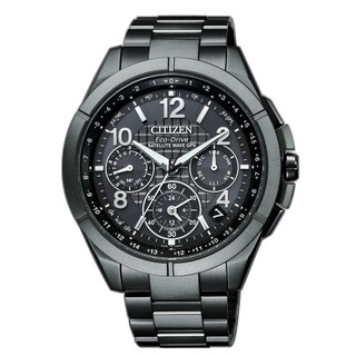 CITIZEN星辰 GENTS 光動能 GPS衛星對時手錶 -黑/43mm CC9075-52F