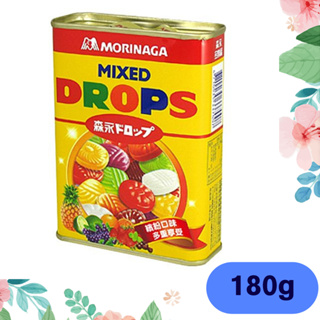 🔥 森永 森永製菓 DROPS 多樂福 水果糖 180g 經典黃罐 鐵盒 糖果 古早味 童年糖果