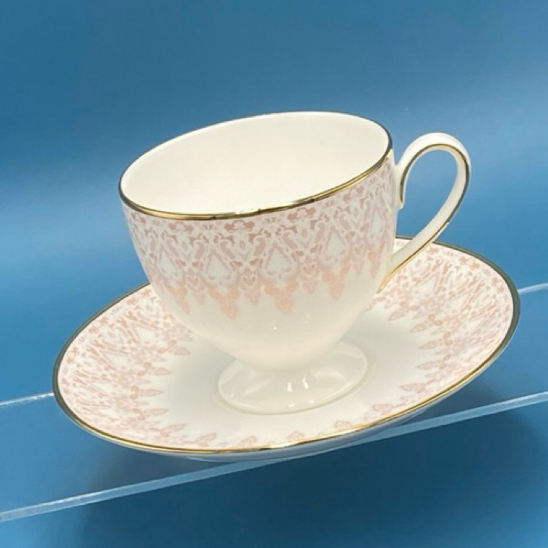 日本Narumi鳴海金邊骨瓷咖啡/花茶杯組（9909-1-40-18）180ml