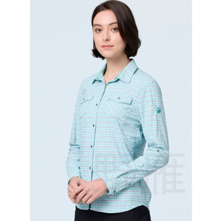Wildland荒野 女彈性透氣排汗快乾抗UV長袖襯衫 0B21201/排汗襯衫/防曬襯衫/登山襯衫/野雁戶外