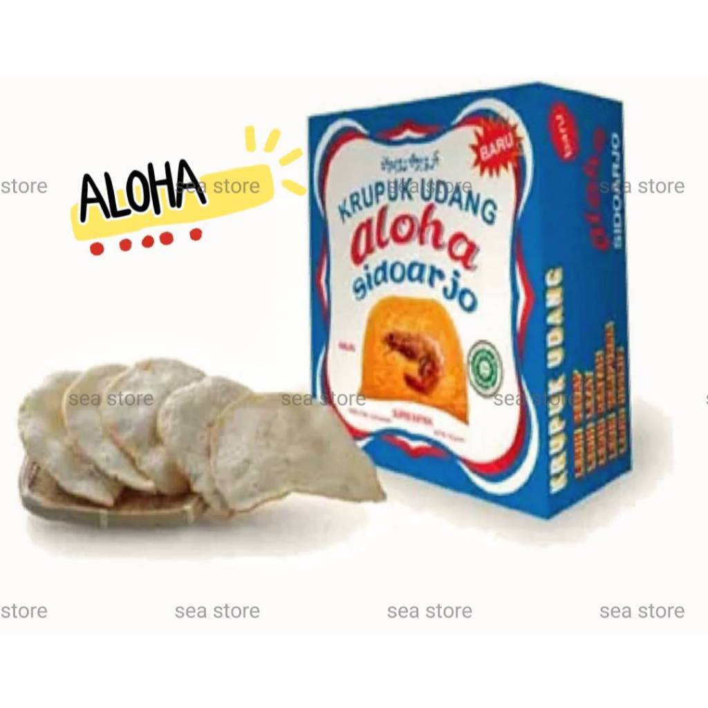 BALI KRUPUK UDANG "ALOHA" SIDOARJO  印尼蝦餅500g 藍盒