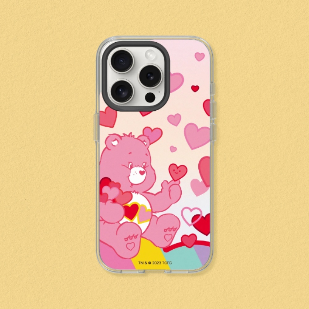 犀牛盾 適用iPhone Clear MagSafe兼容透明殼∣Care Bears/愛心滿天