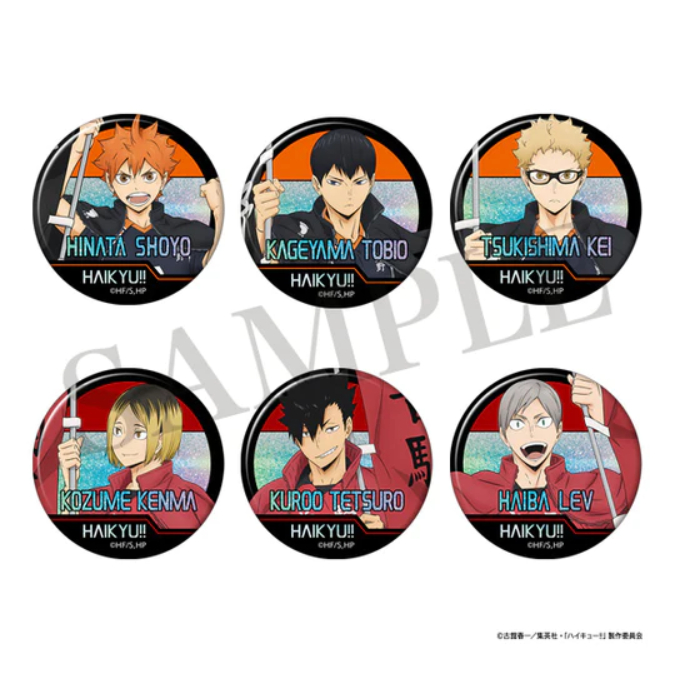 日版現貨 排球少年 隊旗徽章 月島螢 黑尾鐵朗 孤爪研磨 影山飛雄 孤爪研磨 日向翔陽 灰羽列夫