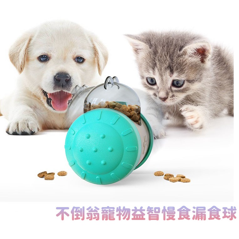 🐾台灣現貨🐾 不倒翁益智慢食漏食球 寵物玩具 非電動 寵物狗 玩具 RU1