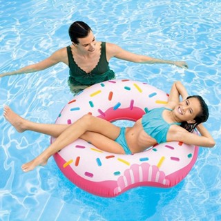 玩樂生活 美國INTEX 56265彩色甜甜圈充氣游泳圈 坐圈 浮圈 夏天玩水/游泳/戲水(免費維修 瑕疵更換新品)
