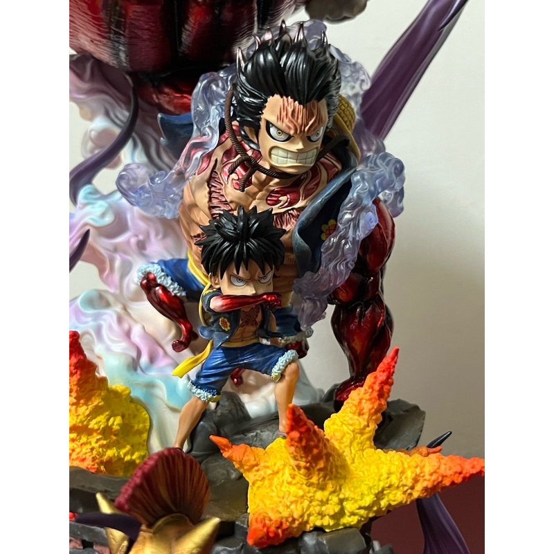 二手推坑［OMO STUDIO］四檔魯夫 Luffy Gear 4週年紀念款｜雕像級WCF｜大猿王槍｜海賊王｜航海王