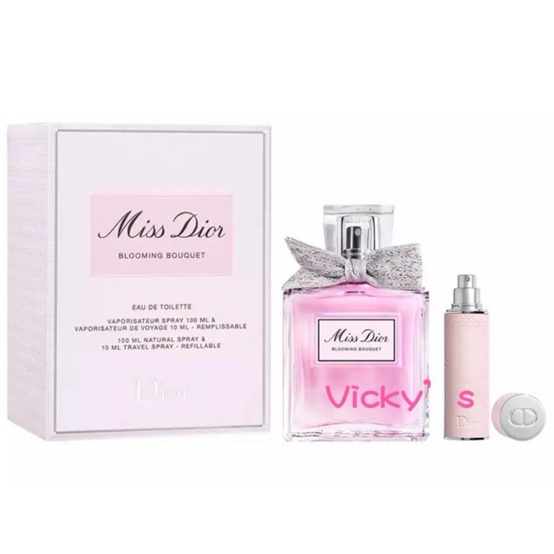 Dior迪奧 Miss Dior 花漾女性淡香水二入禮盒（100ml+10ml隨身瓶）