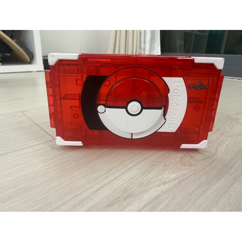 紅色透明 寶可夢 Pokemon tretta 神奇寶貝 卡匣收納盒 手提收納盒 99枚 二手