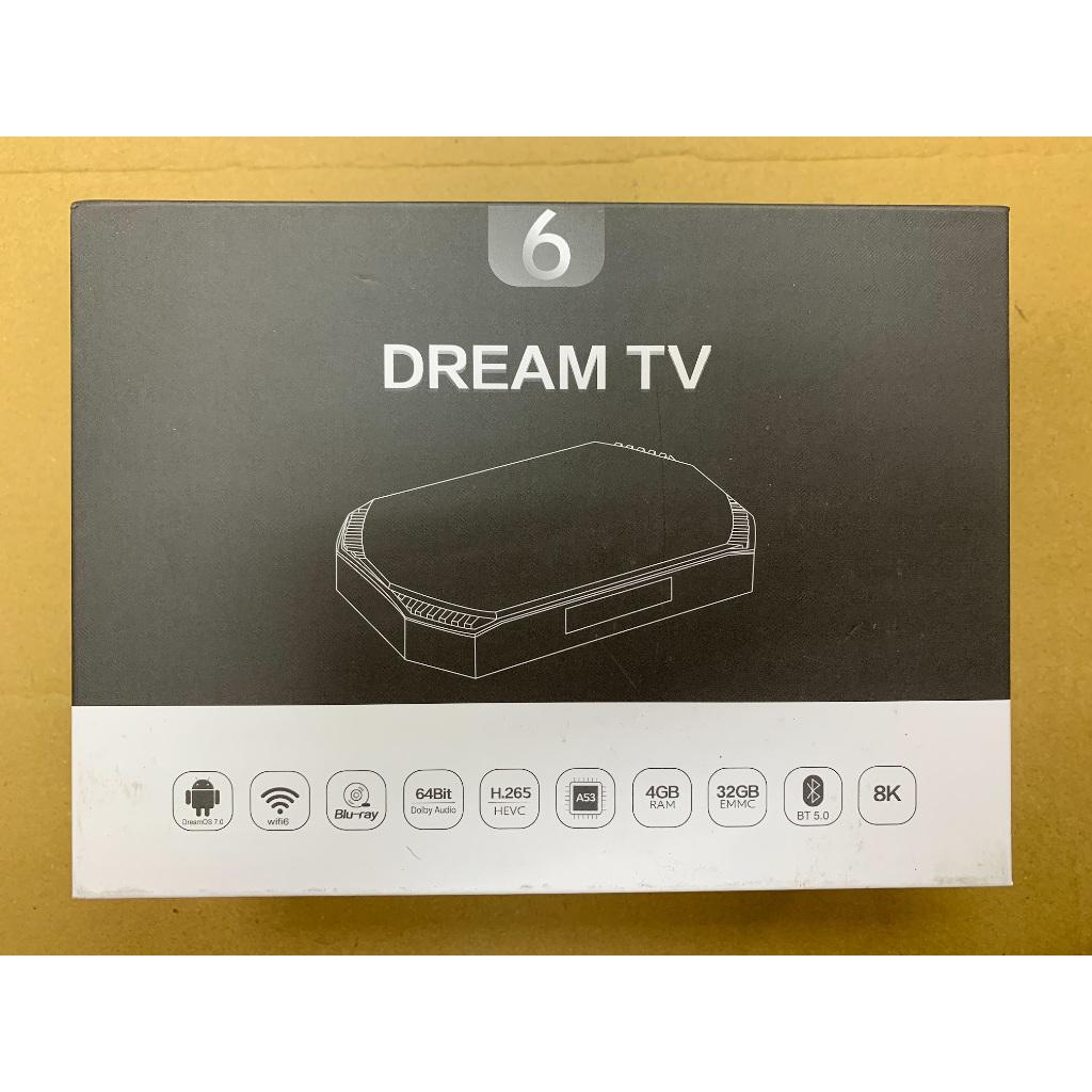 夢想盒子Dream 六代榮耀 智慧型語音電視盒【二手商品】使用不習慣 故出售 2024/04/20購入 商品如新.