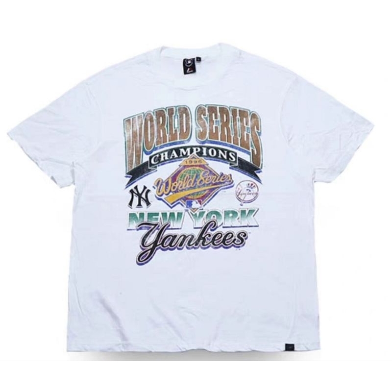 Yankees 紐約 NY 洋基 世界大賽 冠軍 短袖T 嘻哈 饒舌 尺碼L胸圍120 衣長76