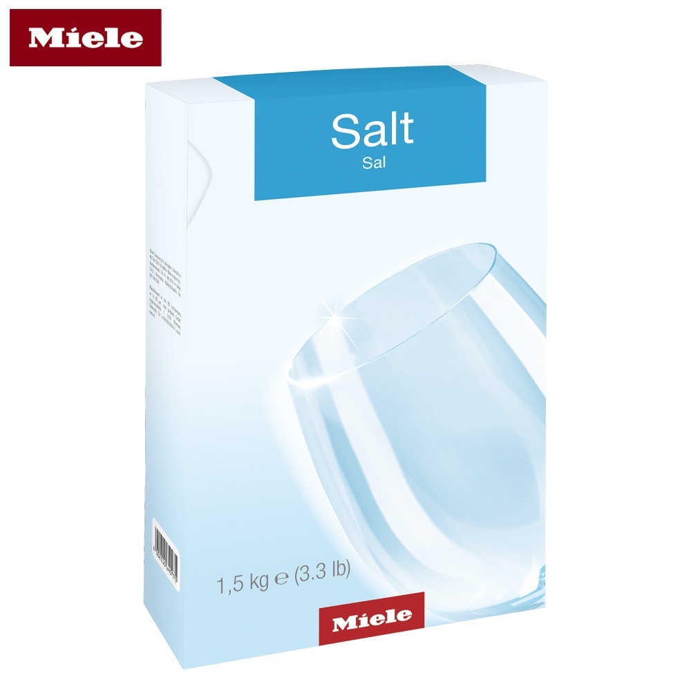 8入組【德國 Miele】 軟化鹽1.5kg 軟化水質 確保洗滌效果 防止洗碗機管線鈣化 [盒裝]