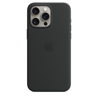 APPLE MagSafe 矽膠保護殼 iPhone15 Pro Max 6.7吋 黑色 (MT1M3FE/A)