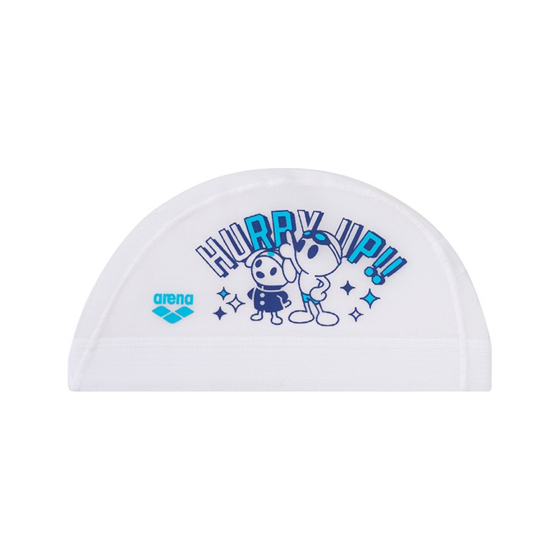 現貨 日本代購 白色 L號 日本製 Arena ARN-4414  網帽 成人 兒童 男女 通用 耐用 長髮 泳帽 排水