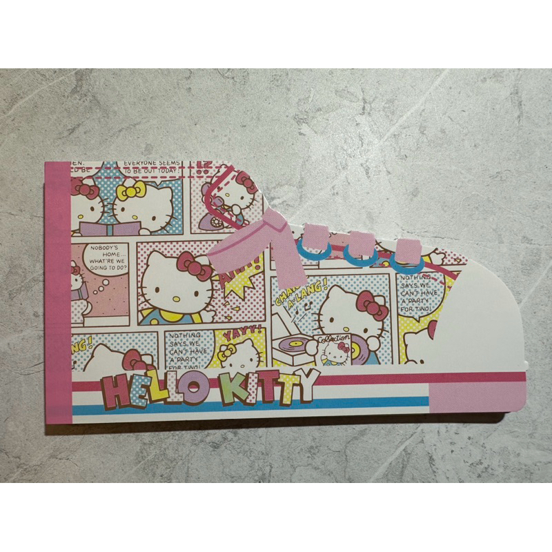 二手日本製 Hello Kitty 鞋子造型便條紙 （15*8公分）