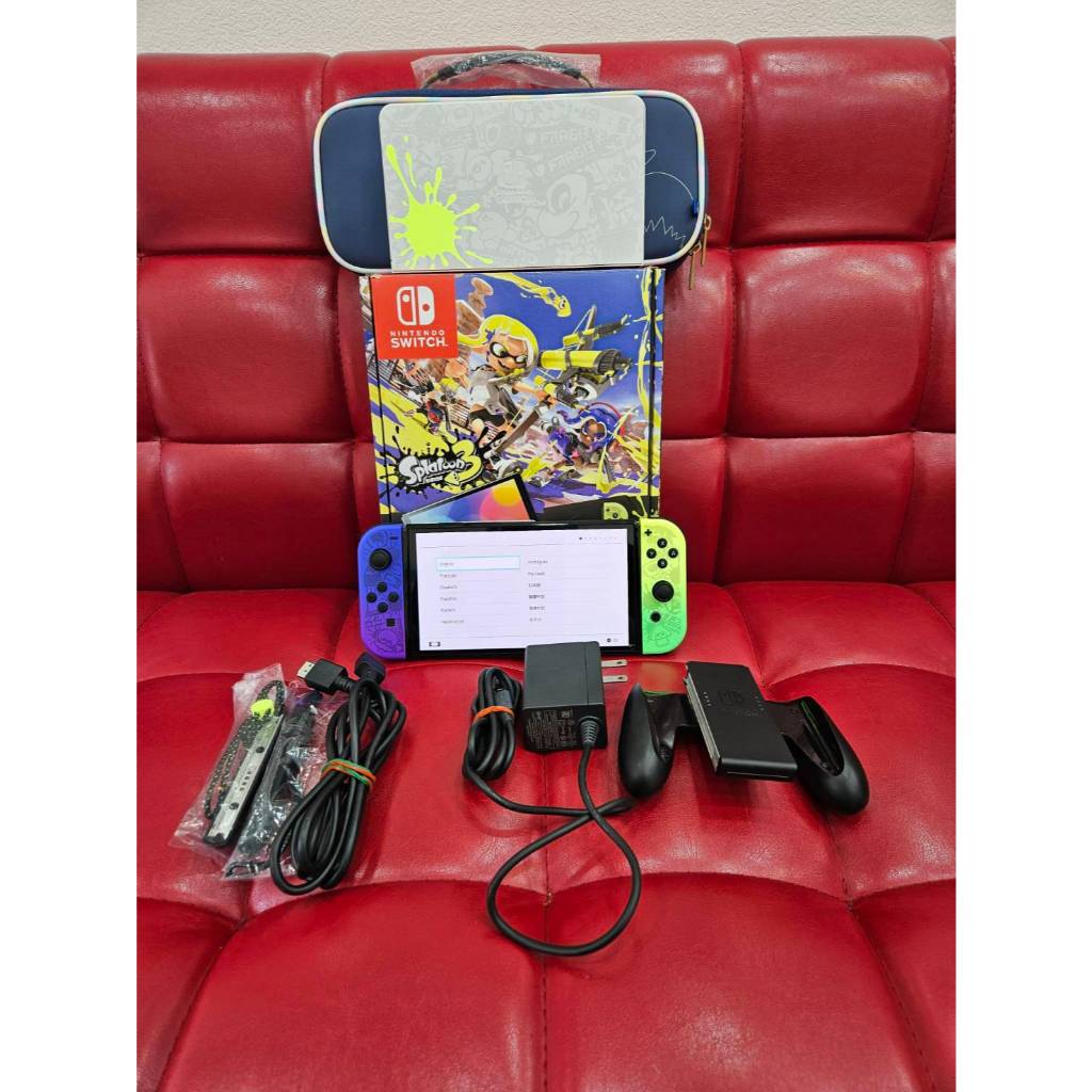 【艾爾巴二手】任天堂Nintendo Switch OLED HEG-001 斯普拉頓3版#二手遊戲機#桃園店06145