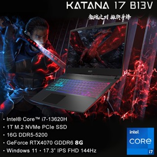 MSI微星 Katana 17 B13VGK-1257TW Katana 17 B13VGK-1257