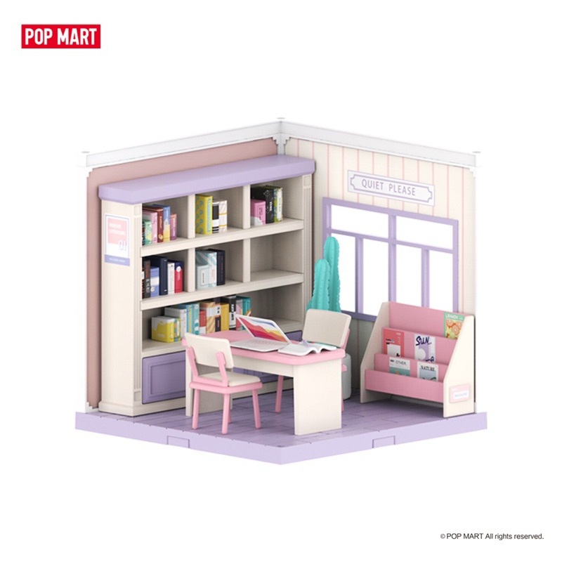 popmart泡泡瑪特🔆二手校園小屋-圖書館