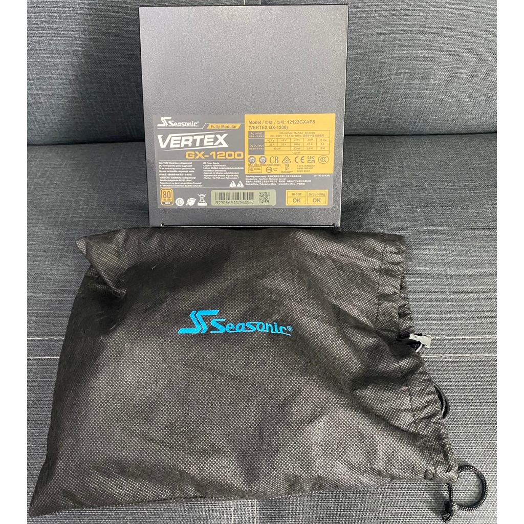 【海韻 Seasonic】VERTEX GX 1200 金牌/全模 限量版 電源供應器 十二年保 很新 $5500