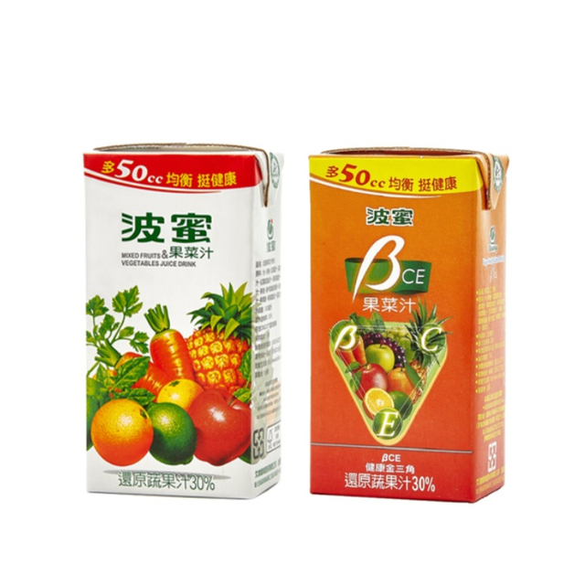 【蝦皮特選】波蜜 果菜汁/βCE果菜汁 300ml(24入/箱) 蔬果營養飲品 外食族最愛