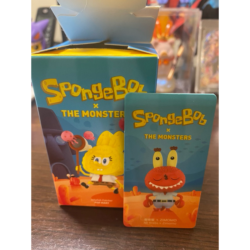 POPMART SpongeBob x THE MONSTERS 系列  蟹老板 x ZIMOMO現貨