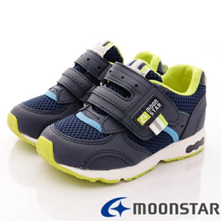 日本月星Moonstar機能童鞋Carrot四大機能系列3E寬楦速乾鞋款21465深藍