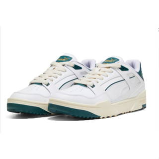 復古百搭款!! PUMA Slipstream G 男款高爾夫球鞋-復古綠/白色 防水鞋面板鞋造型 #30974403