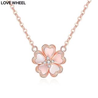LOVE WHEEL櫻花風車銀飾項鍊女款純銀輕奢小眾鎖骨練吊墜高階感生日禮物聖誕禮物情人節百搭項鏈送女友S925