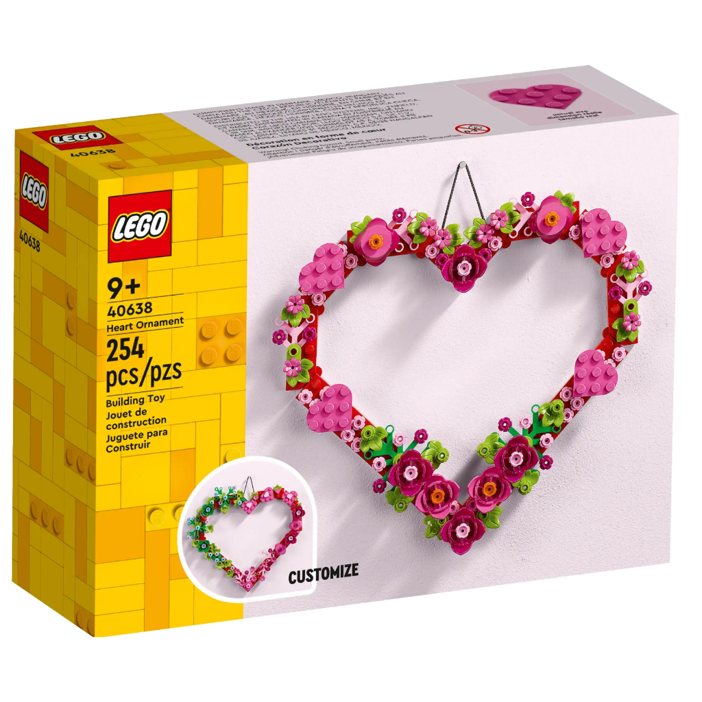 【宅媽科學玩具】LEGO 40638 心形飾品